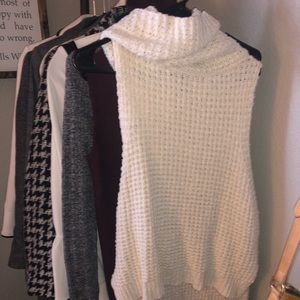 White High Low Sweater